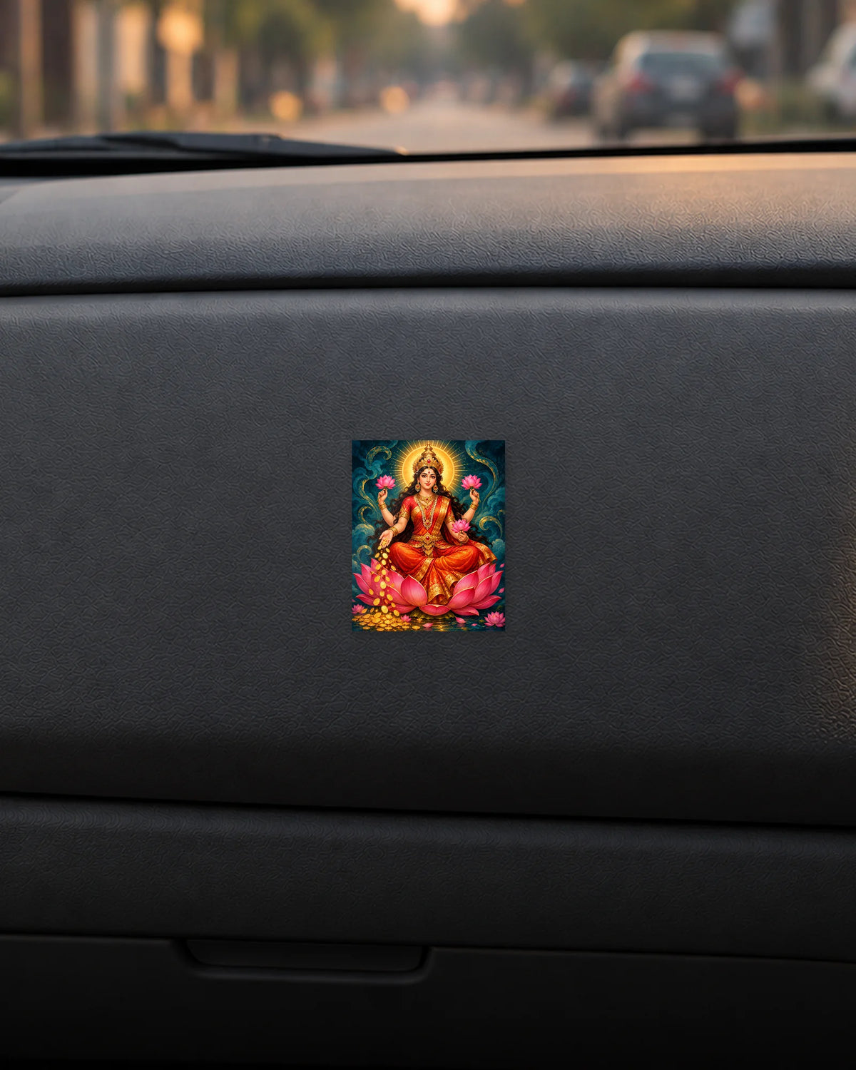 Lakshmi Kamalasana hard surface patch mockup