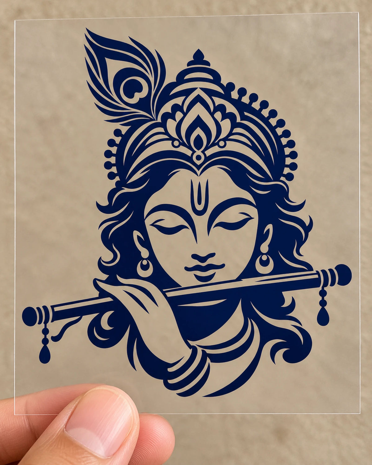 Shyam Line Art hard surface patch on clear film