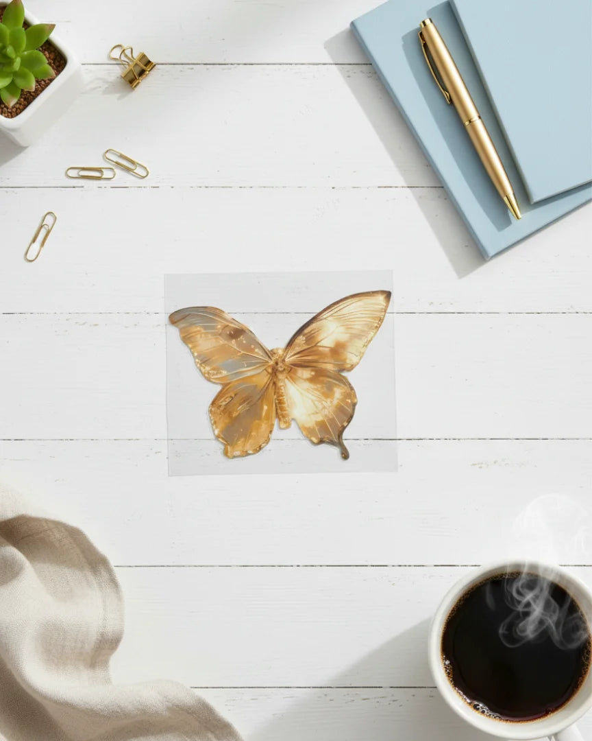 Golden Flutter | Iron-on Patch | Pinterest board