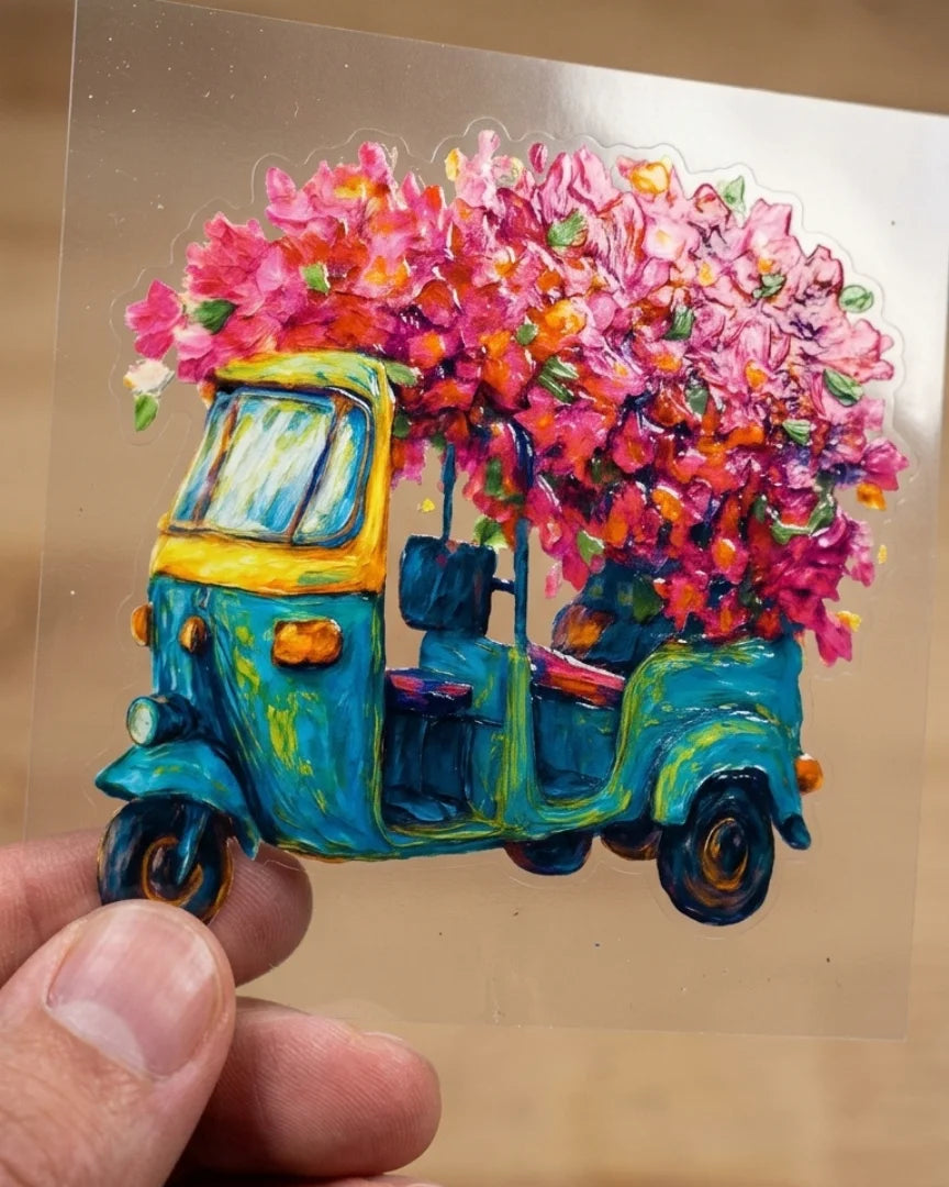 Rickshaw in Bloom | Hard surface patches | Tropical Pulse