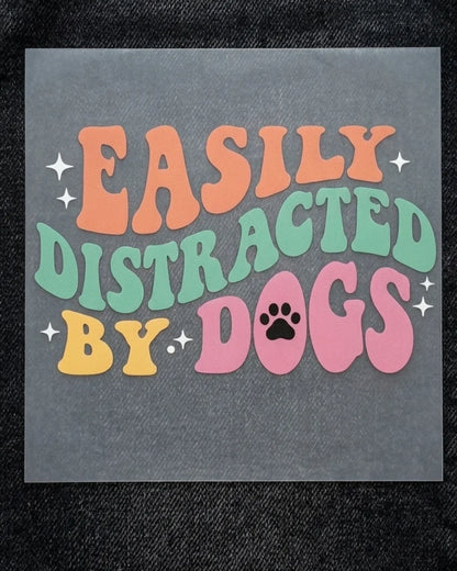 Easily Distracted | Iron-on Patch | Pawfect Vibes