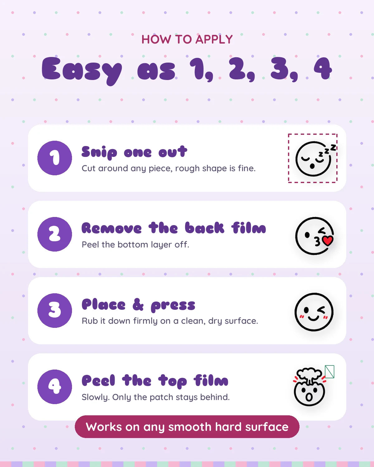 Line Emojis mini patches: how to apply