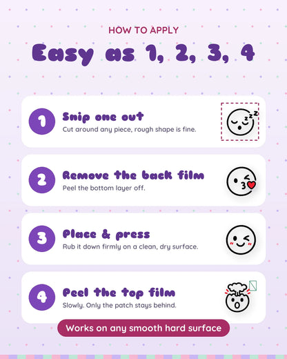 Line Emojis mini patches: how to apply