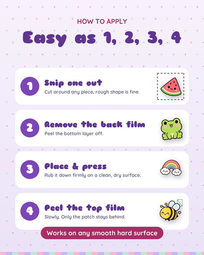 Happy Things mini patches: how to apply