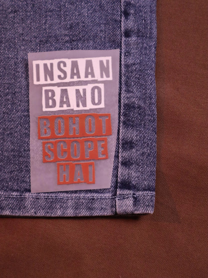 Insaan Bano | Iron-on Patch | Bindaas Bol