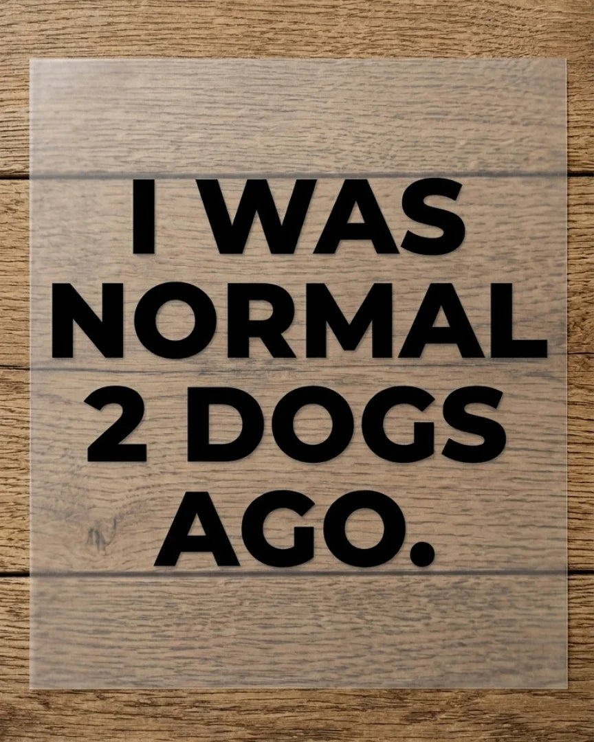 Normal 2 Dogs Ago | Iron-on Patch | Pawfect Vibes