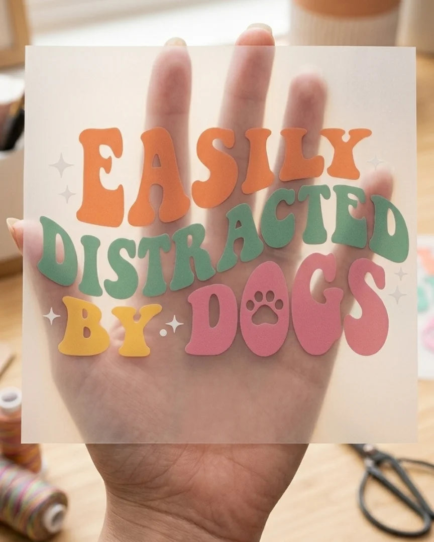 Easily Distracted | Iron-on Patch | Pawfect Vibes