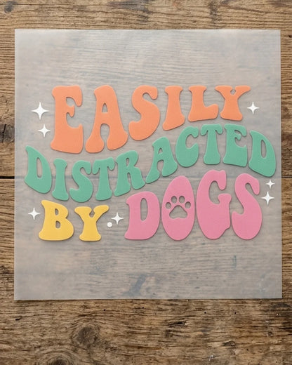 Easily Distracted | Iron-on Patch | Pawfect Vibes