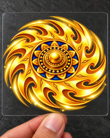 Golden Sudarshan hard surface patch on clear film