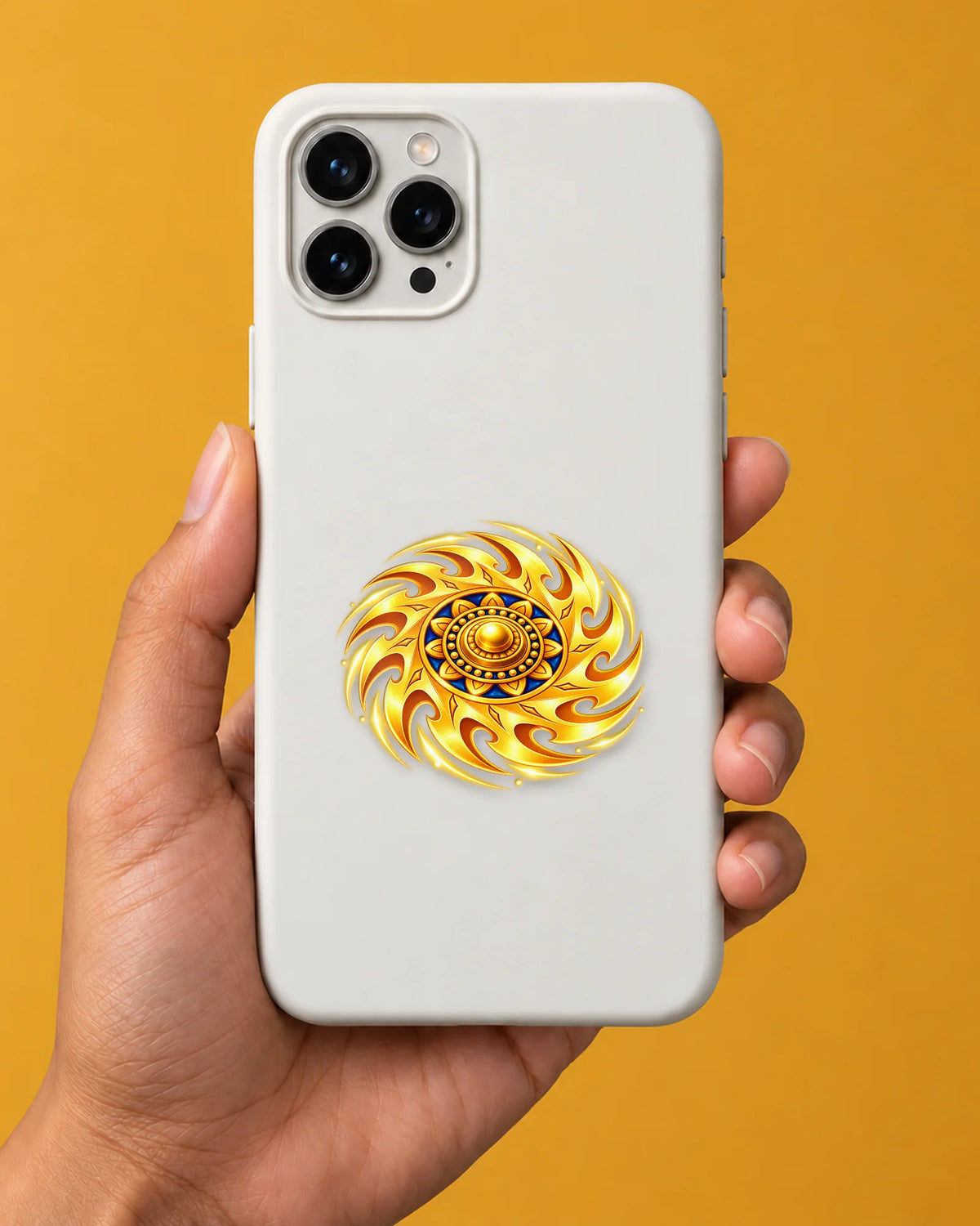 Golden Sudarshan hard surface patch mockup