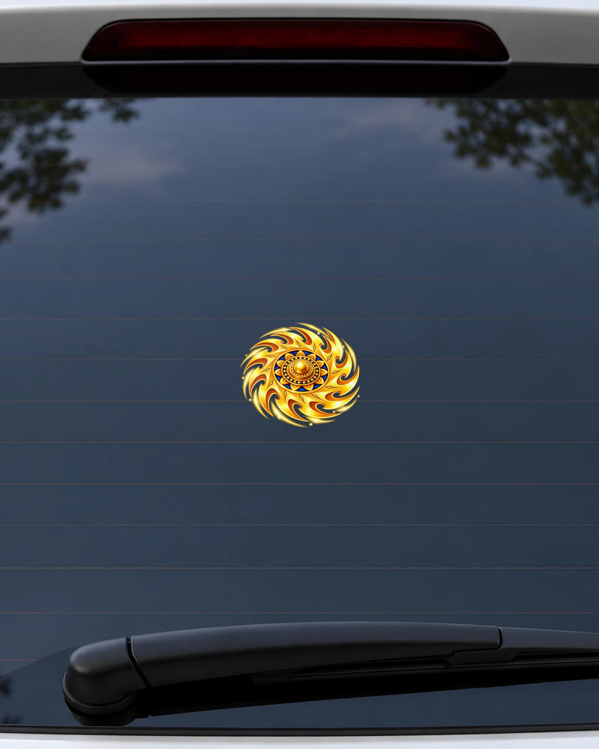 Golden Sudarshan hard surface patch mockup