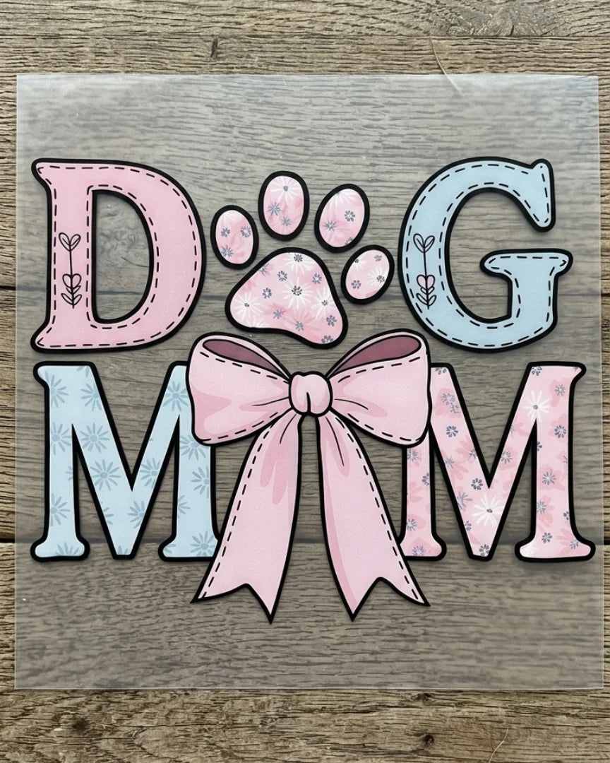 Dog Mom | Iron-on Patch | Pawfect Vibes