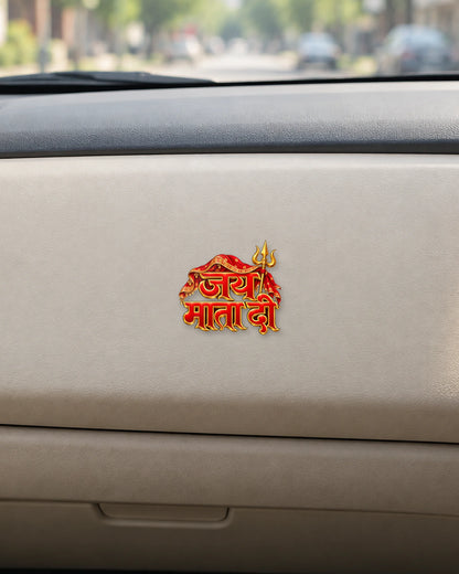 Jai Mata Di hard surface patch mockup