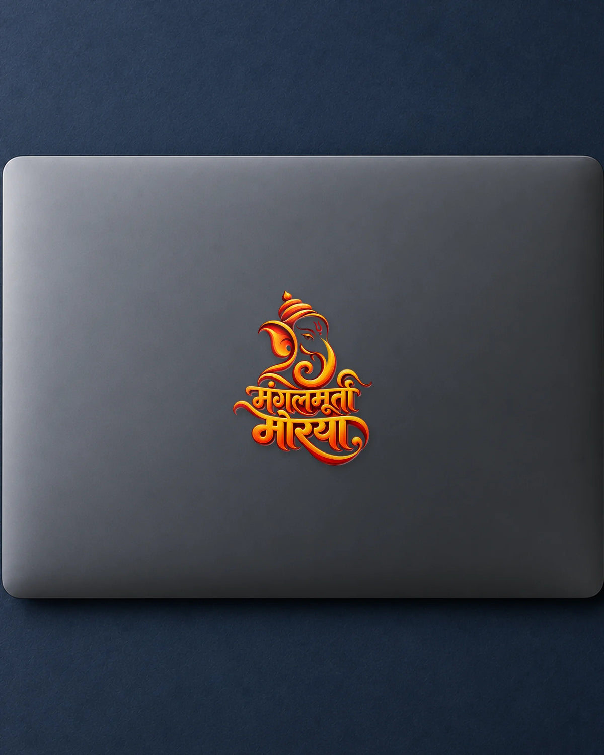 Mangal Murti Morya hard surface patch mockup