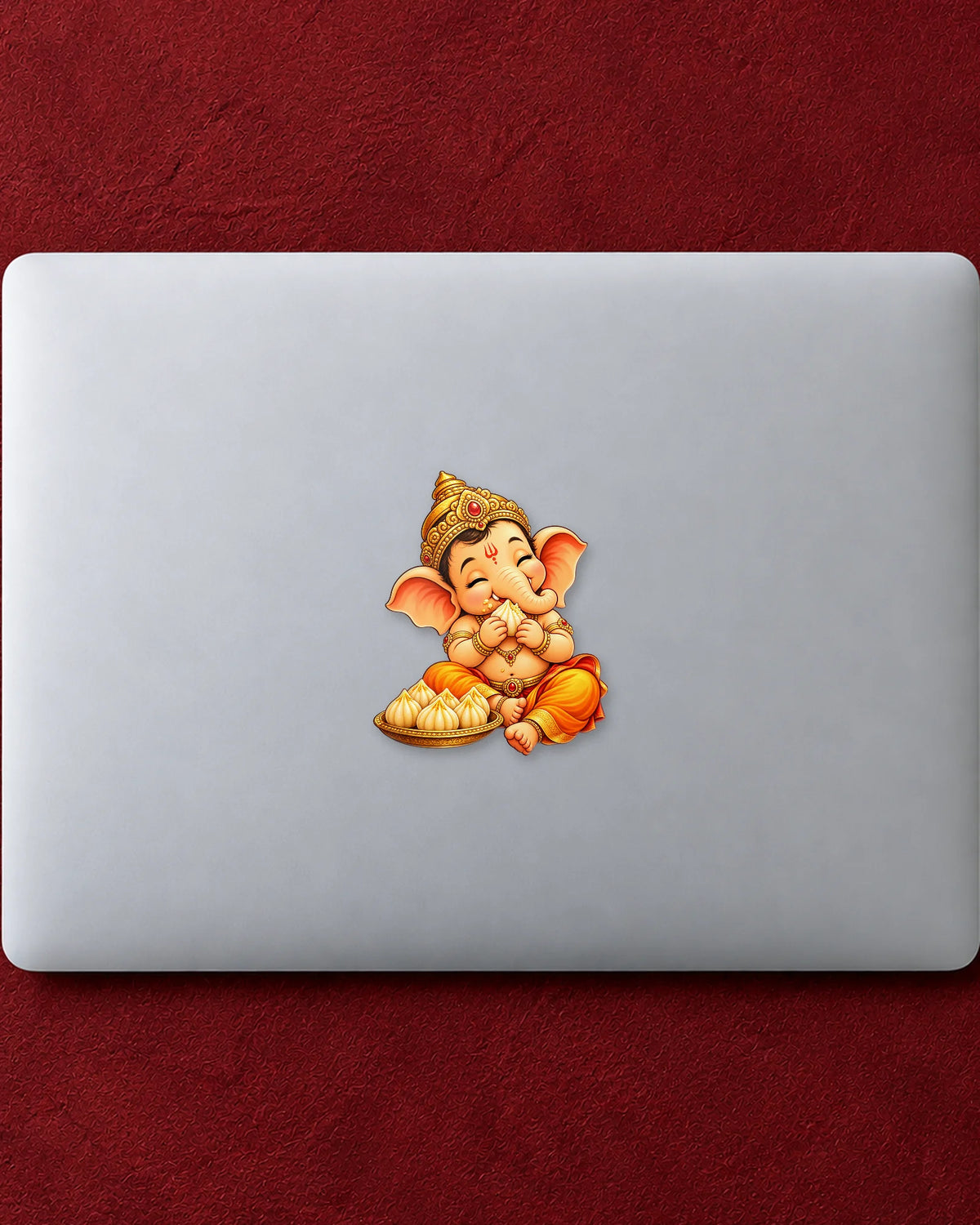 Modak Wale Bappa hard surface patch mockup