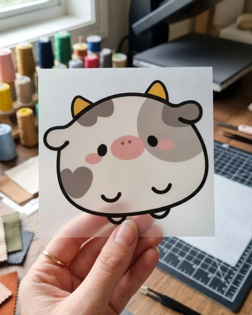 Moo-vie Star | Iron-on Patch | Tiny Totems