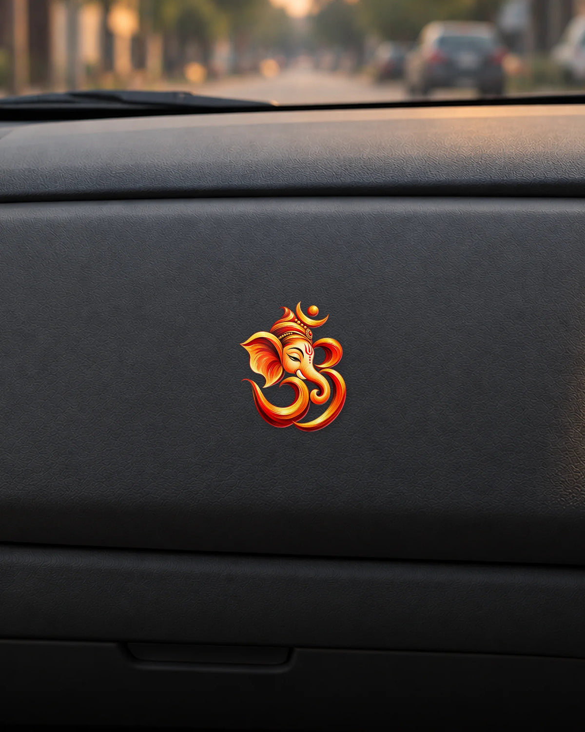 Omkar Ganesha hard surface patch mockup