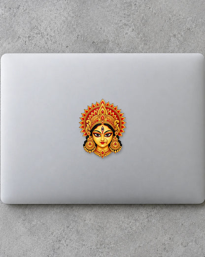 Maa Durga Mukh hard surface patch mockup