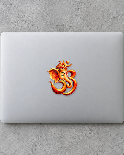 Omkar Ganesha hard surface patch mockup