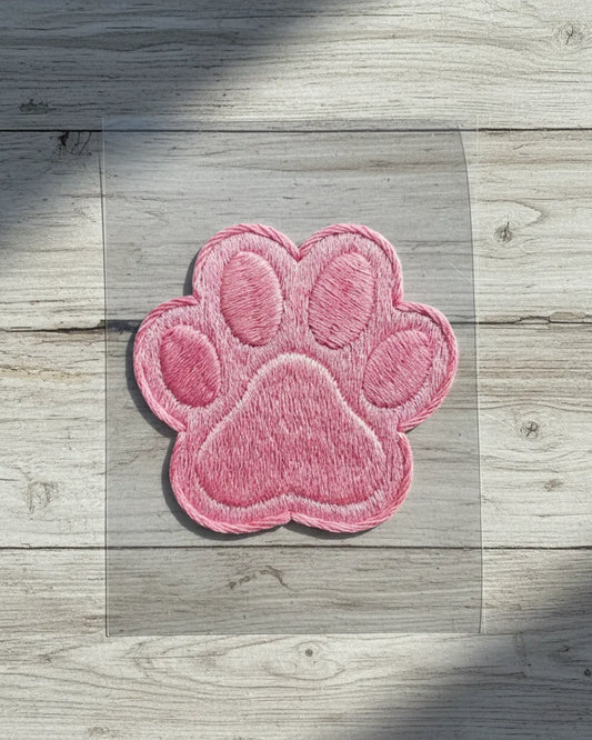 Pink Paw | Iron-on Patch | Cottagecore