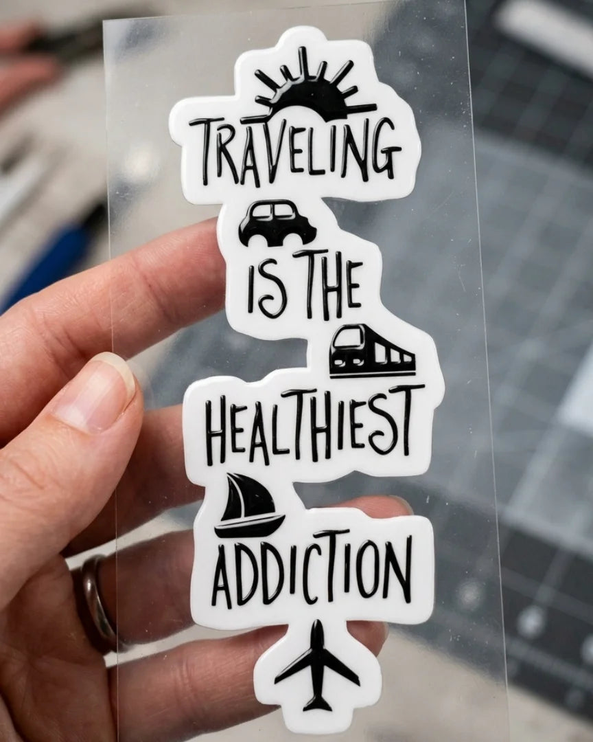 Travelling is the healthiest addiction | Hard Surface patch | Vacay Mode