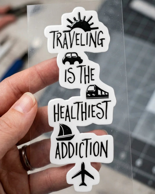 Travelling is the healthiest addiction | Hard Surface patch | Vacay Mode