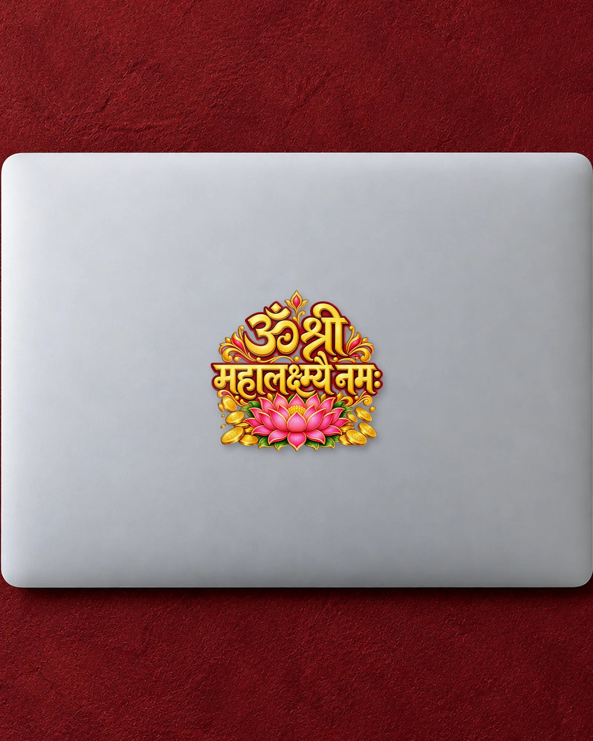 Om Shri Mahalakshmi hard surface patch mockup