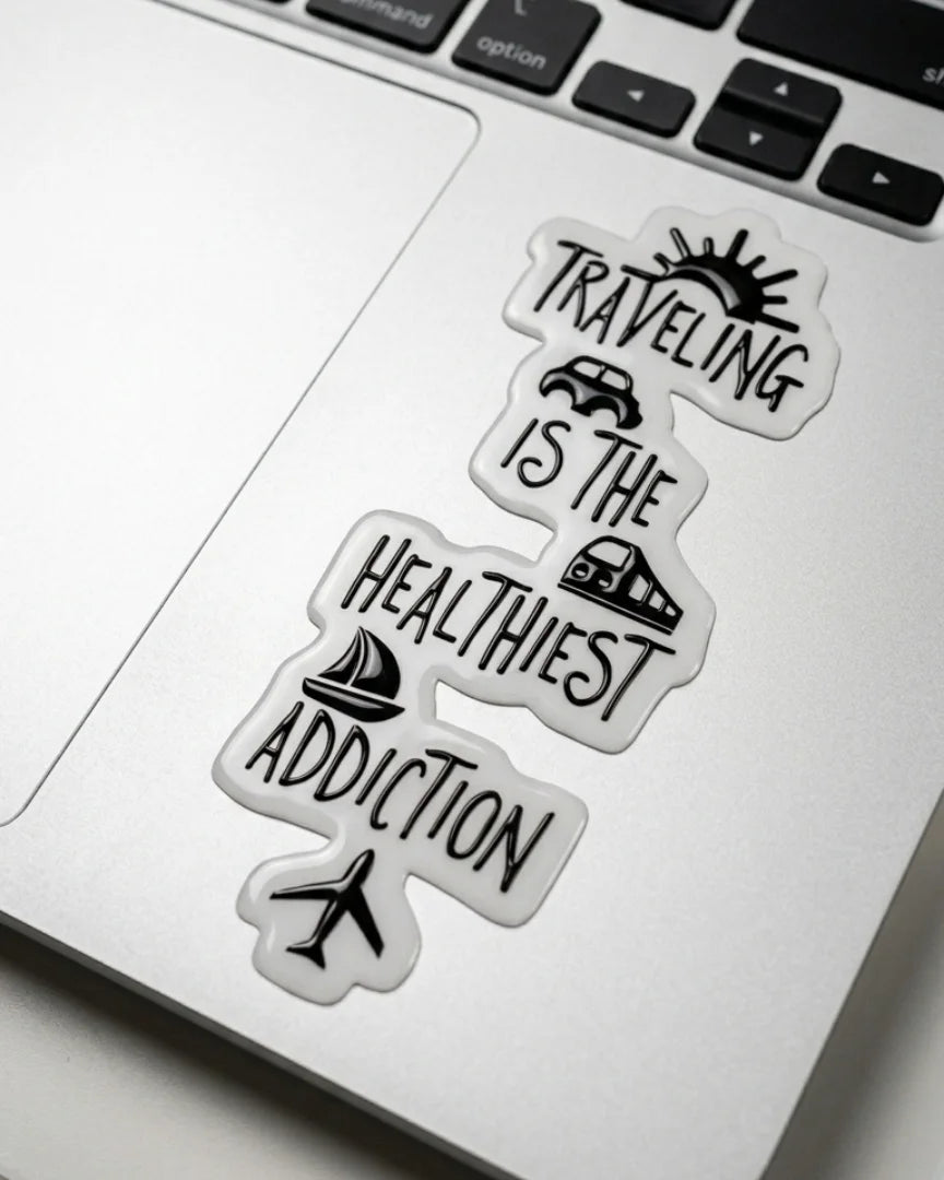 Travelling is the healthiest addiction | Hard Surface patch | Vacay Mode