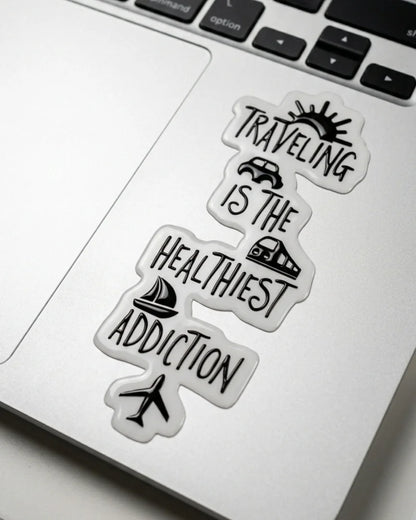 Travelling is the healthiest addiction | Hard Surface patch | Vacay Mode
