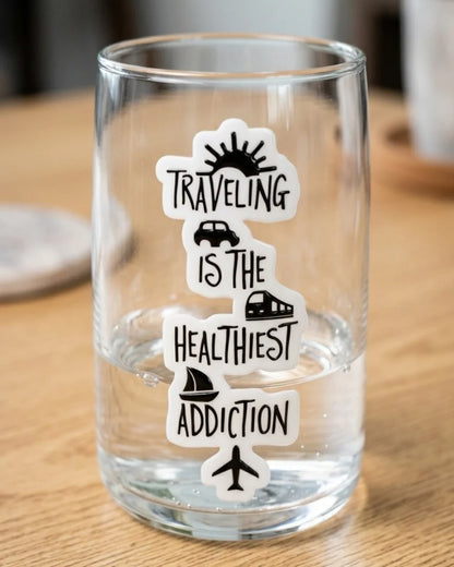 Travelling is the healthiest addiction | Hard Surface patch | Vacay Mode