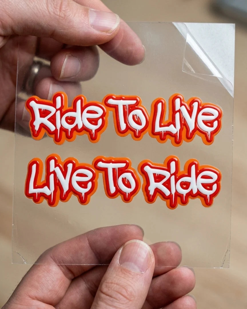 Live to ride | Slap-Ons | Hard surface patches