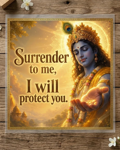 Surrender And Shield | Iron-on Patch | Divine Blessing