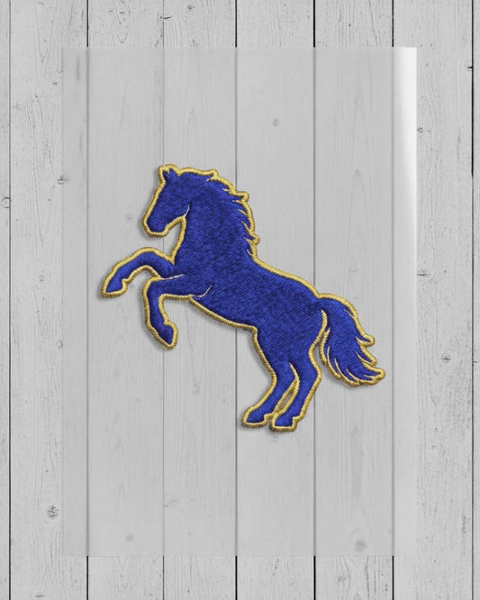 Midnight Stallion | Iron-on Patch | Cottagecore