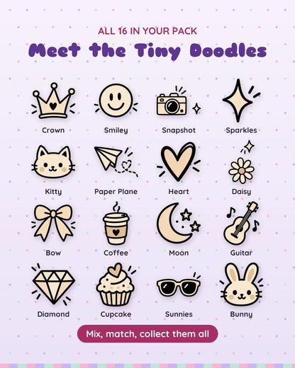 Tiny Doodles: all 16 pieces