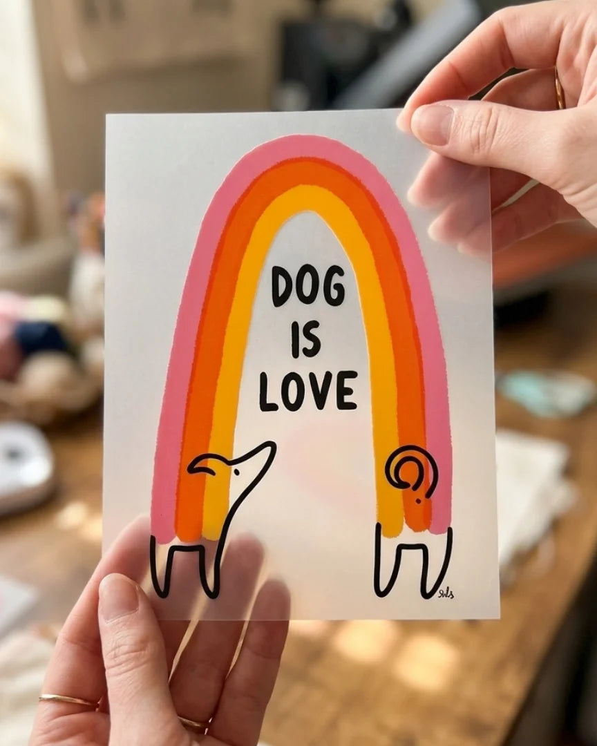 Dog Is Love | Iron-on Patch | Pawfect Vibes