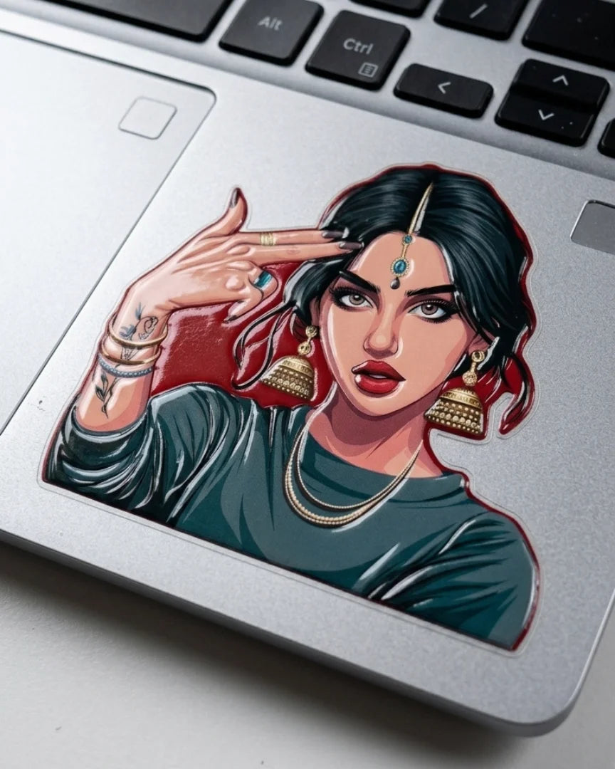 Desi Baddie Energy | Hard Surface Patch | Girlie Pop