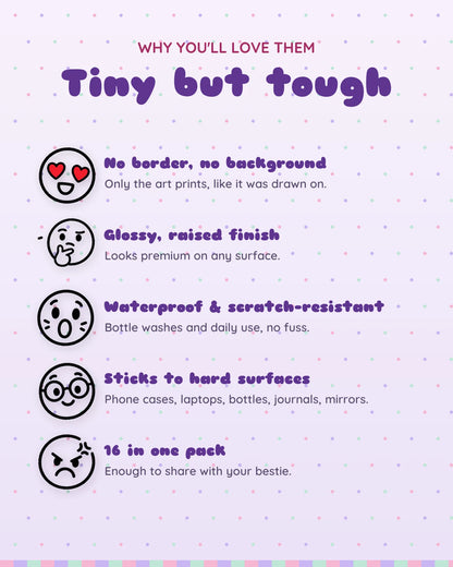 Line Emojis mini patches: features