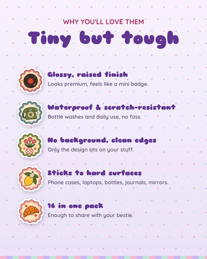 Retro Badges mini patches: features