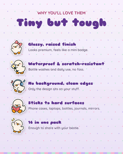 Softy Ducky mini patches: features