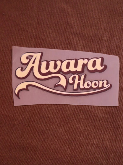 Awara Hoon | Iron-on Patch | Bindaas Bol