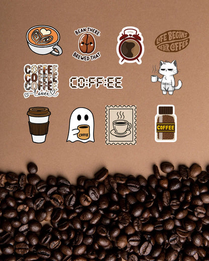 Coffee Mood Club | Pack of 15 Hot-Sticks | Iron on patches