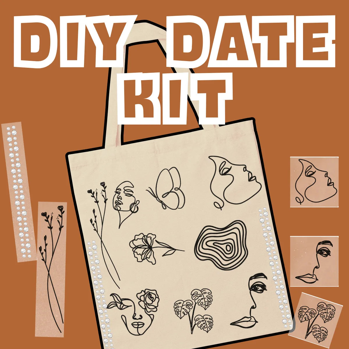 DIY Date Kit - Design your tote bag | perfect for weekend DIY activity with your loved ones