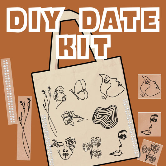 DIY Date Kit - Design your tote bag | perfect for weekend DIY activity with your loved ones