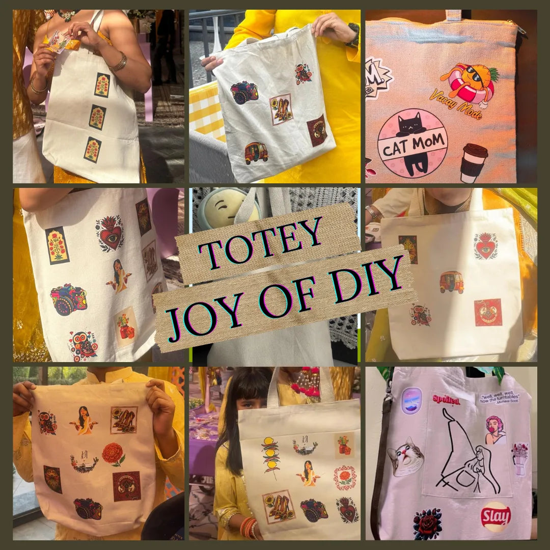 TOTEY - The Tote Bag | 300 GSM | Recycled Fabric | Sustainable DIY