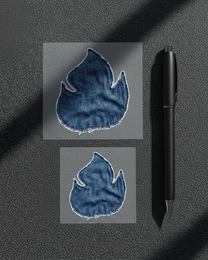 Blue Flame | Iron-on Patch | Cosmic Threads