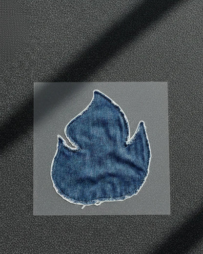Blue Flame | Iron-on Patch | Cosmic Threads