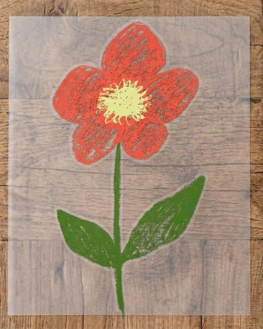 Crimson Bloom | Iron-on Patch | Meadow Manor