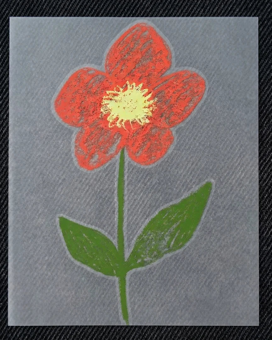 Crimson Bloom | Iron-on Patch | Meadow Manor