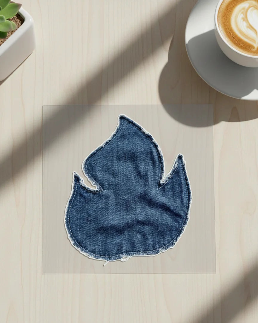 Blue Flame | Iron-on Patch | Cosmic Threads