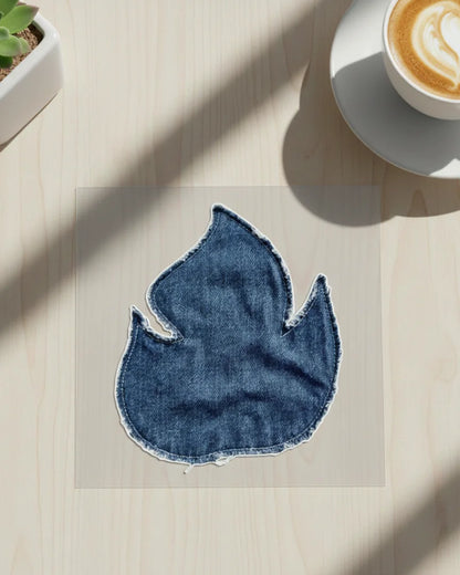 Blue Flame | Iron-on Patch | Cosmic Threads